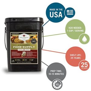 Augason Farms Emergency Survival Food Supply – Dehydrated Bucket Meal Kit, Freeze Dried
